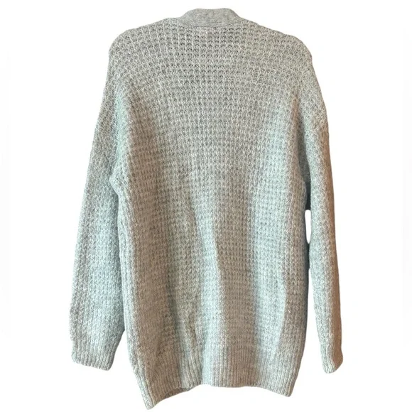 Nordstrom BP Oversized Waffle Stitch Cardigan Grandpa Sweater Size XS - Picture 4 of 13